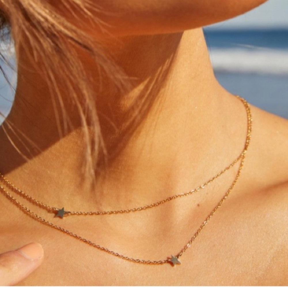 Jennifer Zeuner Star Double Necklace